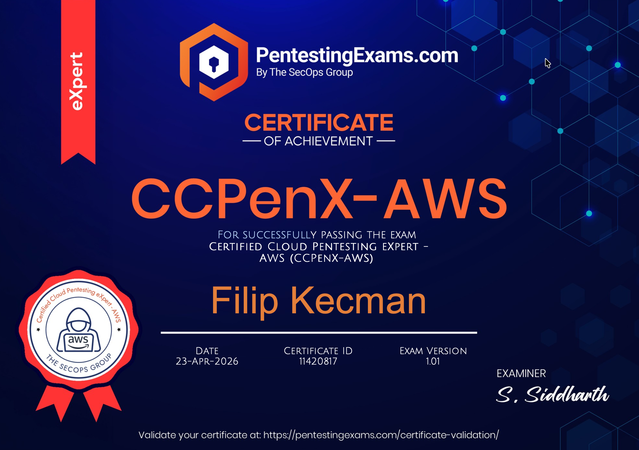 Passing the CCPenX-AWS exam